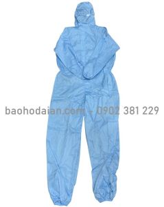 Áo liền quần chống tĩnh điện màu xanh (có size)