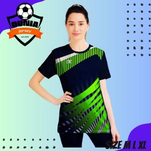 Paket Gokil 3 Jersey Full Print 100 Ribu Baju Badminton Voli Senam Jogging CW02