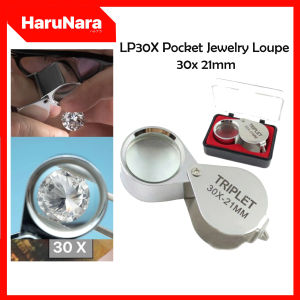 Harunara LP30X Pocket Jewelry Loupe 30x 21mm Jewelers Eye Magnifying Gl Magnifier