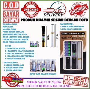 Pipe Holder Yajue yJ035 Saringan Asap Isi Ulang Khusus 8mm / 7mm