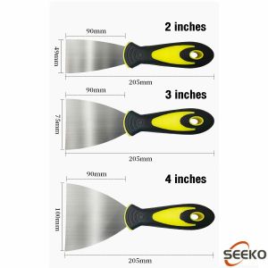 Seeko Stainless Steel Paintscraper putty scraper spatula Rubber Handle