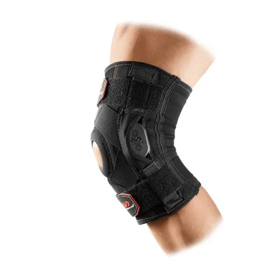 McDavid 429X Level 3 Knee Brace w/ PSII hinges & cross straps (Black)
