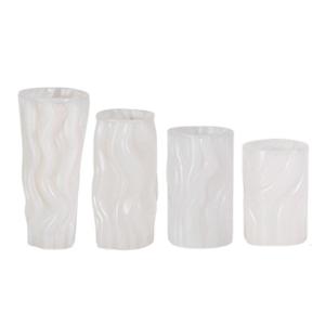 Silicone Moulds Wavy Cylindrical Molds Handmade Ornament Molds Epoxy Resin Molds Plasters Molds for Making