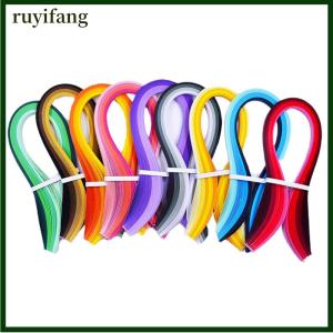 ruyifang แถบกระดาษม้วนกระดาษโอริกามิกระดาษดาวนำโชคของขวัญงานฝีมือ DIY 100ชิ้น