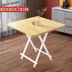 Folding Half Table with Foldable Steel Legs table desk Dining/Computer Study Desk Folding Square Table Portable Fashion Convenient Household Simple Small Table