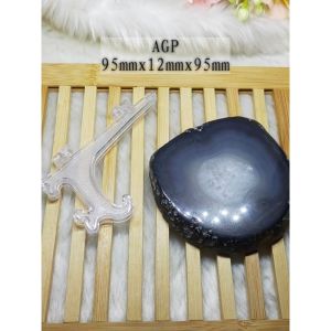 High Grade Natural Madagascar Cracker Agate Plate Free Stand/Like A Cat Paw/高品质马达加斯加爆晶玛瑙片