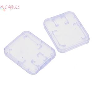 【E-WOITD】 10Pcs Clear Plastic Memory Card Case Micro SD TF Card Storage Box Protection