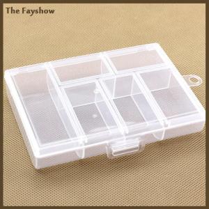 [The Fayshow] ภาชนะเปล่า6ช่องสำหรับกล่องเก็บผลไม้สำหรับเก็บผลไม้กล่องสำหรับเก็บผลไม้สำหรับเลือกผลไม้ของขวัญกล่องแหวนสำหรับเครื่องประดับ