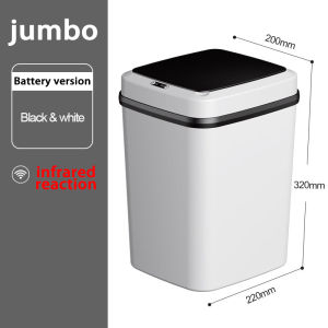 Touchless Smart Trash Can 10L Home Smart Trash Can Wireless Sensor Automatic Trash Can Kitchen and Toilet Trash Can