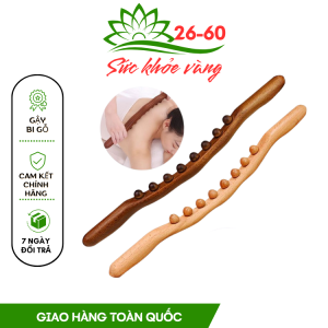 Gậy gỗ massage bi chuyên dùng trong Spa và Dưỡng sinh Đông Y