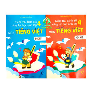 Sách - Combo Kiểm Tra Đánh Giá Năng Lực Học Sinh Lớp 4 - Môn Tiếng việt - Học Kì 1 + 2 (BT)