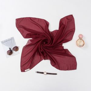 Nayy.s Hijab Plain Square Jilbab Segi Empat Bahan Pollycotton Double Haicon Premium Warna Pastel