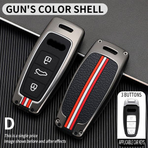 For Audi Key Fob Cover Case with Keychain Special Soft TPU Key Case Cover Protector Compatible with 2018-2020 Audi A6 A6L A7 E-Tron A8 SQ7 Q8 Keyless Smart Key