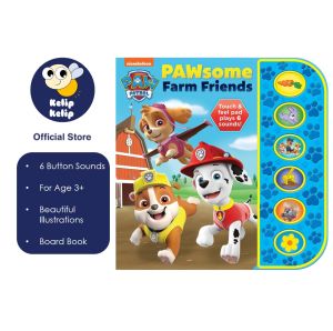 Paw Patrol Sound Book Pawsome Farm Friends for Kids & Toddlers with 6 Sounds To Play