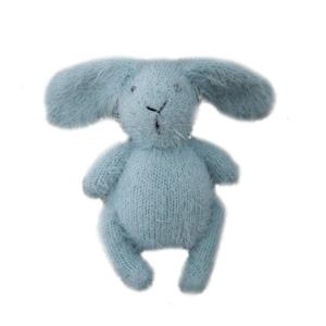 Vải Mohair cho trẻ sơ sinh Đồ chơi thỏ Giá Đỡ Ảnh bé handmade đan Búp bê thỏ sơ sinh stuffer động vật đạo cụ chụp ảnh