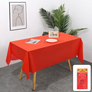 7*274CM Bronzing Dots Wedding Birthday Party Table Cloth Plastic TableCover Party Needs