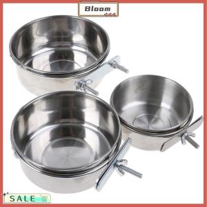 Follow Get New[Bloom Z] Pet Hanging Bowl Stainless Steel Dog Cat Feeding Food Bird Water Dish Cage Bowl