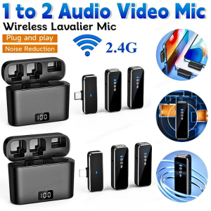 JAYA GOOJODOQ Mik Microphone Wireless kerah imam masjid youtuber konten kreator Kit 2.4G USB Type C