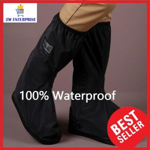 MD MOHS DIAGNOSTICS Rainproof shoe cover waterproof rainy day non-slip thickened wear-resistant outdoor sand-proof high-tube riding men and women snow-proof and rain-proof boots cover