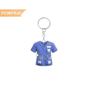 【PCWFKef】 Chic Nha Sĩ Trang Phục Mặt Dây Chuyền Keychain Bác Sĩ Y Tá Theo Chủ Đề 2D Phẳng Acrylic Trang Trí Quyến Rũ Túi Treo Trang Trí Quà Tặng