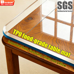 Transparent Table Mat Multiple size options pvc table cloth clear table cover PVC Soft Glass Dining Table Mat