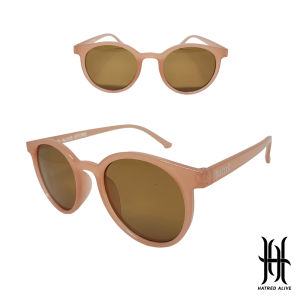 Kacamata Pria Wanita Frame Bulat Mata Kucing Distro Clothing Local Brand HATRED ALIVE Sunglasses Gaya Vintage Retro FREE POUCH Code D1