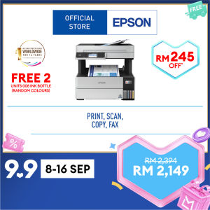 [Total 5 Years Warranty + Free 2 Ink Bottles 08 SEPT] Epson EcoTank L6490 A4 All-in-One Wireless Duplex Ink Tank Printer with ADF