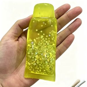 OOC Shapeable Toothpaste Squishy Toy Glitter Star Sensory Squishy Toy Children Bling Bling Facial Cleanser Fidget Kids Adults