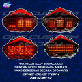 Stoplamp Running Text Animasi Vixion NVL Lampu LED Stop Rem Belakang Variasi Motor. 