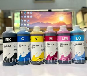 Bộ Mực Nước In Phun 6 Chai Epson INKTEC 1 LÍT