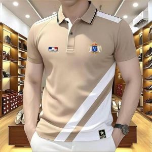 2025 Polo T Shirt Men Casual Sports Daily Short Sleeved Polo Shirts Comfortable Round Neck Tops Tees Polo