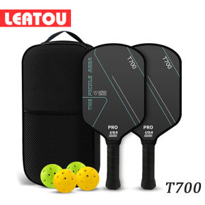 【24 Hour Shipping】2025 New Model Pickleball Paddle Board Carbon Fiber Professional Training Comition Sport Fitness Glass Fiber Pickleball Paddle 16mm Pickleball Set Tennis Racket