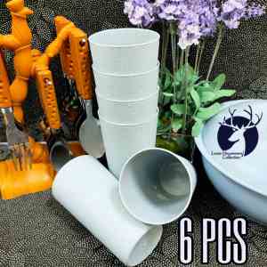 (6 in 1) 12oz PLASTIC TUMBLER / DRINKING TUMBLER / UNBREAKABLE PLASTIC CUP/WATER TUMBLER / BASO #886