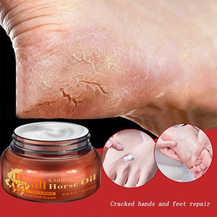 250g Horse Oil Hand Foot Cream Chapped Feet Heel AntiAging Horse Oil