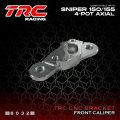 TRC Racing Sniper 150 155  CNC Brake Caliper Bracket 4 POT Front Axial Slim Mags or Rim Set 8032. 