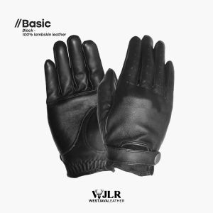 WJ Leather - Sarung Tangan Kulit - Basic Hitam