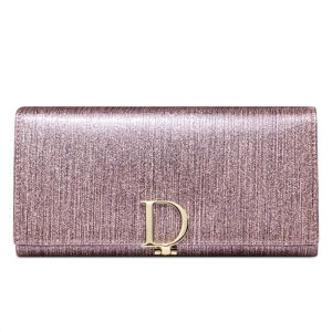 BANYANU Elegant Multi Functional Women Clutch Bag Genuine Leather Coin Purse Lady Gold Pink Color Long Wallet for Party Birthday Gift