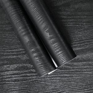 Wallpaper Dinding Kayu Serat Coklat Tua 8m s/d 9m x 45cm
