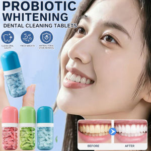 Probiotic Fresh Breath Teeth Whitening Tablets Antibacterial Stain Removal Oral Care Dental Hygiene Cleaning Tablets