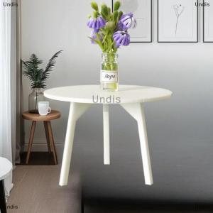 [COD] Undis 1 Piece Dollhouse Miniature White Round Table Model Simulation Furniture Decoration DIY Accessories Toys