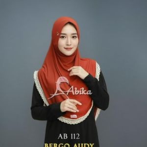 New Hijab Abika Bergo Audy AB 112 Bata Kerudung Instan Stella Premium