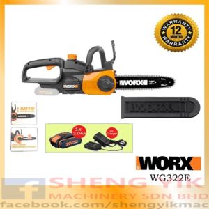 Shengyik WORX WG322E Cordless Compact Chainsaw 20V 25 cm Chain Bar