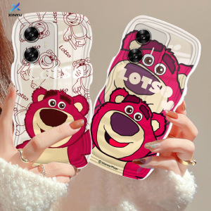 (Lokal Ready) Xinyu Casing hp Realme C53 C51 C55 C33 C35 C31 C30 C30s C21Y C25Y Realme C11 2021 C20 C15 C25 C17 C12 C3 Realme 10 9i 8i 7 Pro Realme 5 Pro 5i 5S 6i Narzo 50A Prime Clear Wavy Edge Cute Cartoon Lotso Case TPU Phone Case Coverase