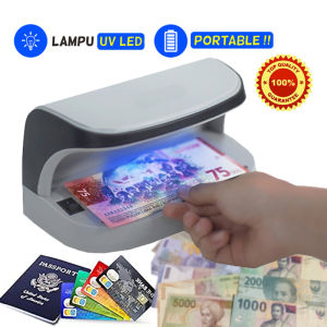 Money Detector UV Lampu Alat Deteksi Uang Palsu Mesin Pendeteksi Fake Money Portabilitas Rechargeable Mesin Uang Detector AL-09 qxf
