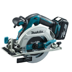(ของแท้ 100%)Makita เลื่อยวงเดือนไร้สาย DHS680 เครื่องตัดแบบไม่มีแปรง มาพร้อมกับแบตเตอรี่ลิเธียม 18V สองก้อน เครื่องมือไฟฟ้า
