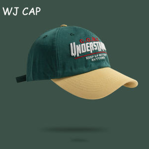 【WJ】Spring and summer new big head circumference duckbill cap Parent child embroidered contrasting baseball cap