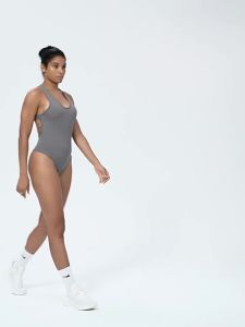 ALO- Cross-Border European and American Casual Backless Base Tight-Fitting Bodysuit Slimming Patchwork Yoga Wear Strap Sports  Al0-yoga