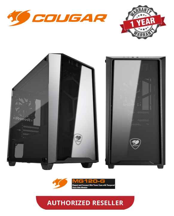 COUGAR MG120-G Mini Tower with Tempered Glass Side Window Mini Itx