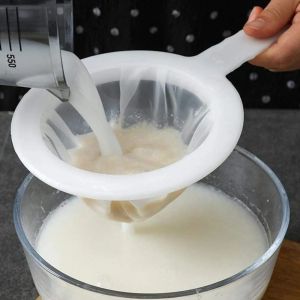 [Same Day Ship] 400 Mesh Reusable Nylon Ultrafine Filter Kitchen Strainers Nut Soy Milk Coffee Juice Yogurt Egg Food Mesh Sieve Tool