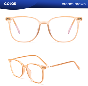 IOOI Eyewear - Kacamata Kotak Metal Lensa Anti Radiasi Photocromic Blueray Pria Wanita 85008